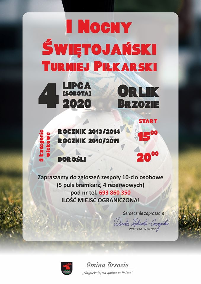 I Nocny Świętojański Turniej Piłkarski - plakat